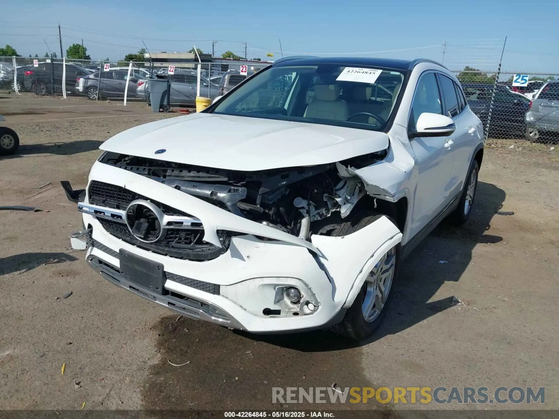 6 Photograph of a damaged car W1N4N4GB6NJ317650 MERCEDES-BENZ GLA 250 2022