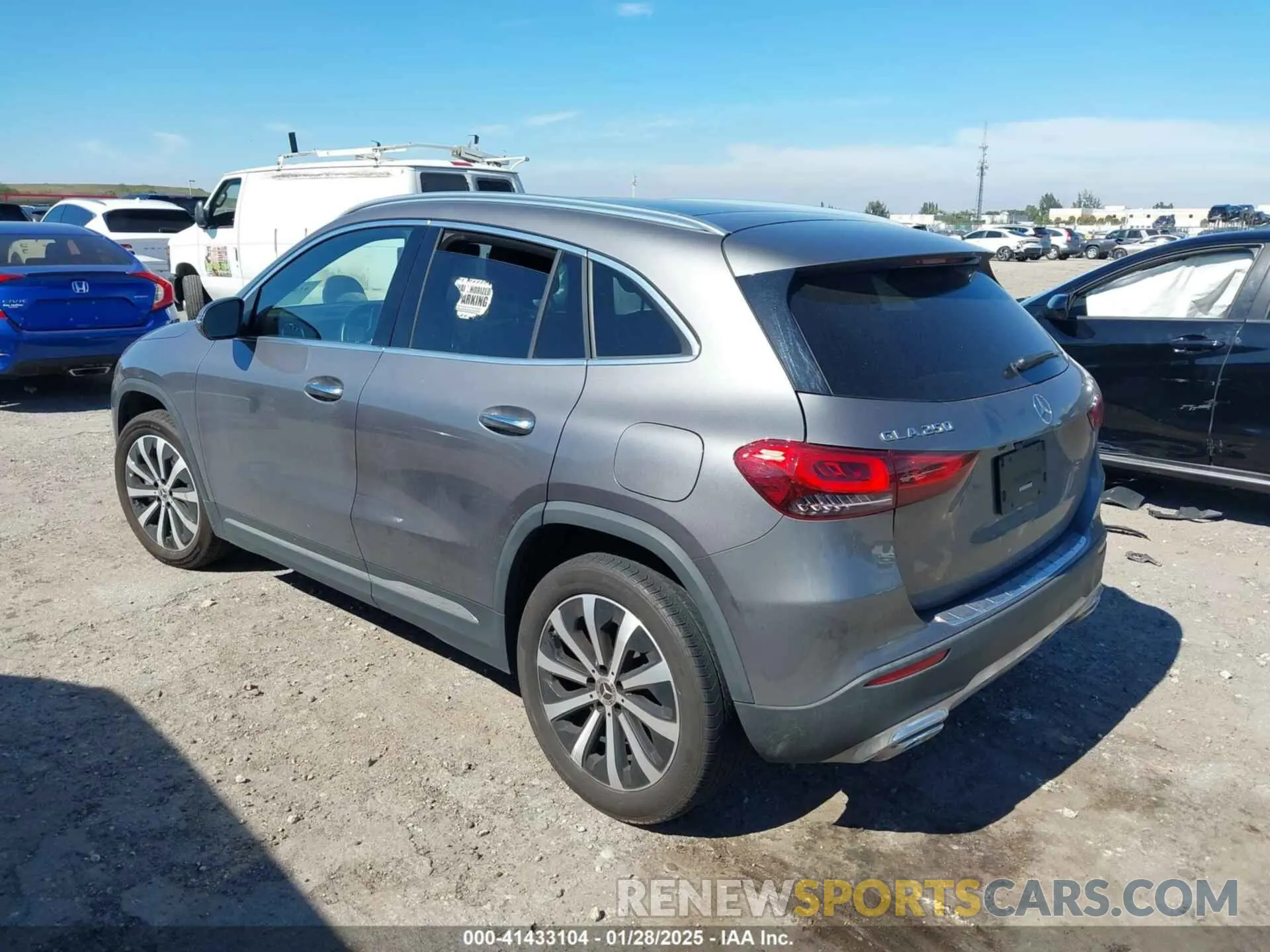 3 Photograph of a damaged car W1N4N4GB0PJ521895 MERCEDES-BENZ GLA 250 2023