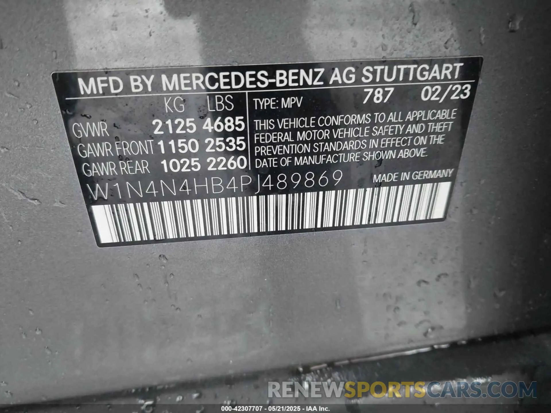 9 Photograph of a damaged car W1N4N4HB4PJ489869 MERCEDES-BENZ GLA 250 2023