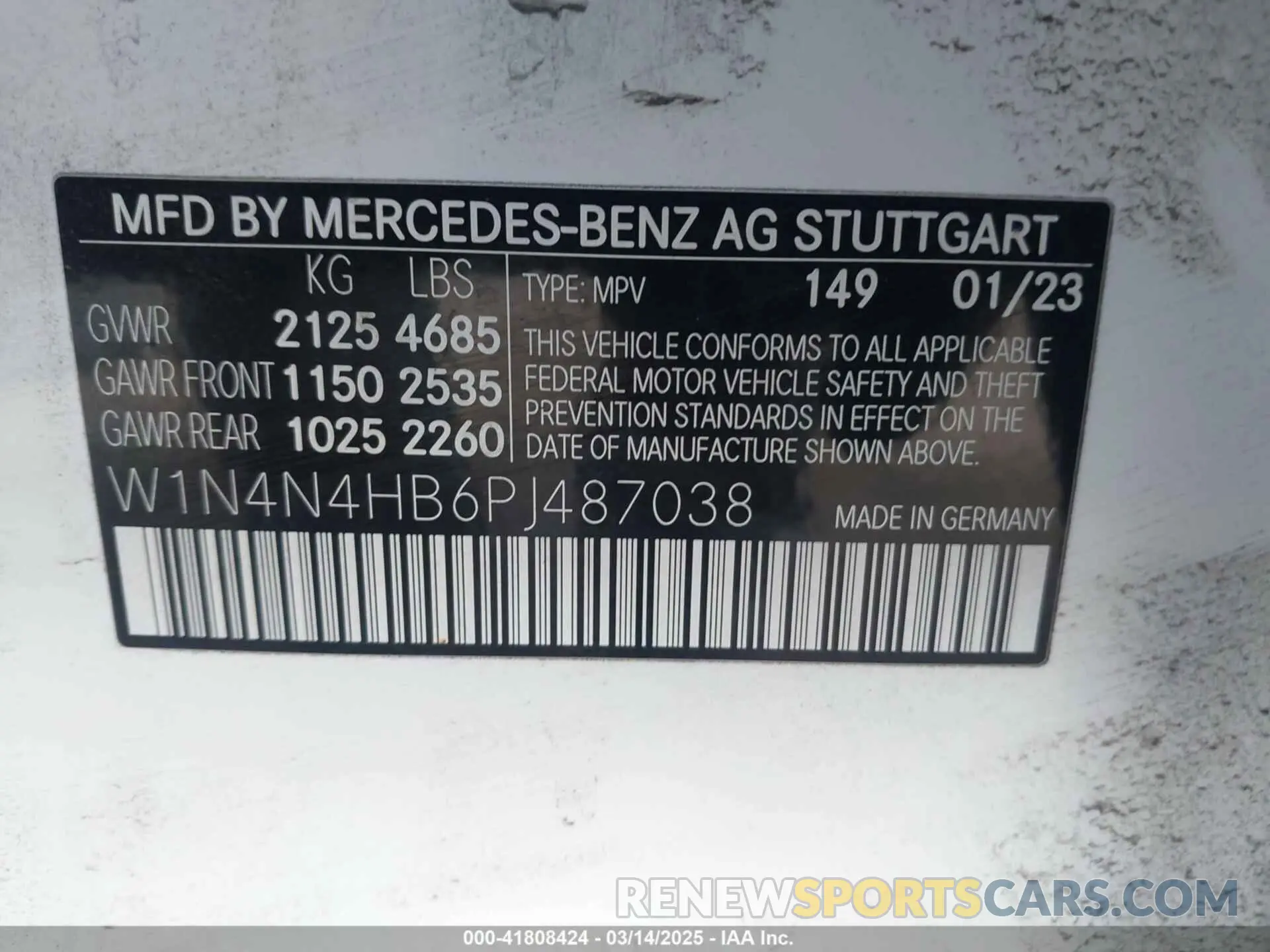 9 Photograph of a damaged car W1N4N4HB6PJ487038 MERCEDES-BENZ GLA 250 2023