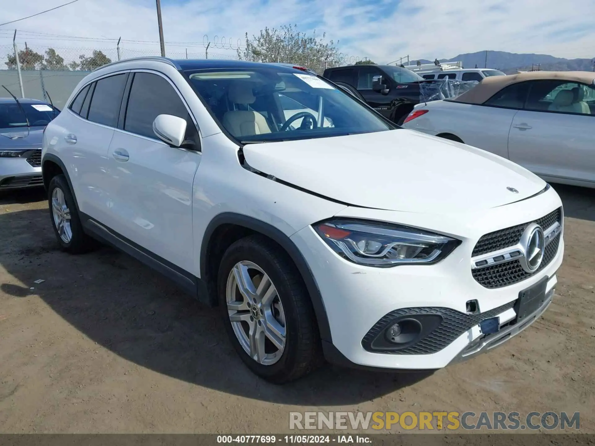 1 Photograph of a damaged car W1N4N4HB8PJ469186 MERCEDES-BENZ GLA 250 2023