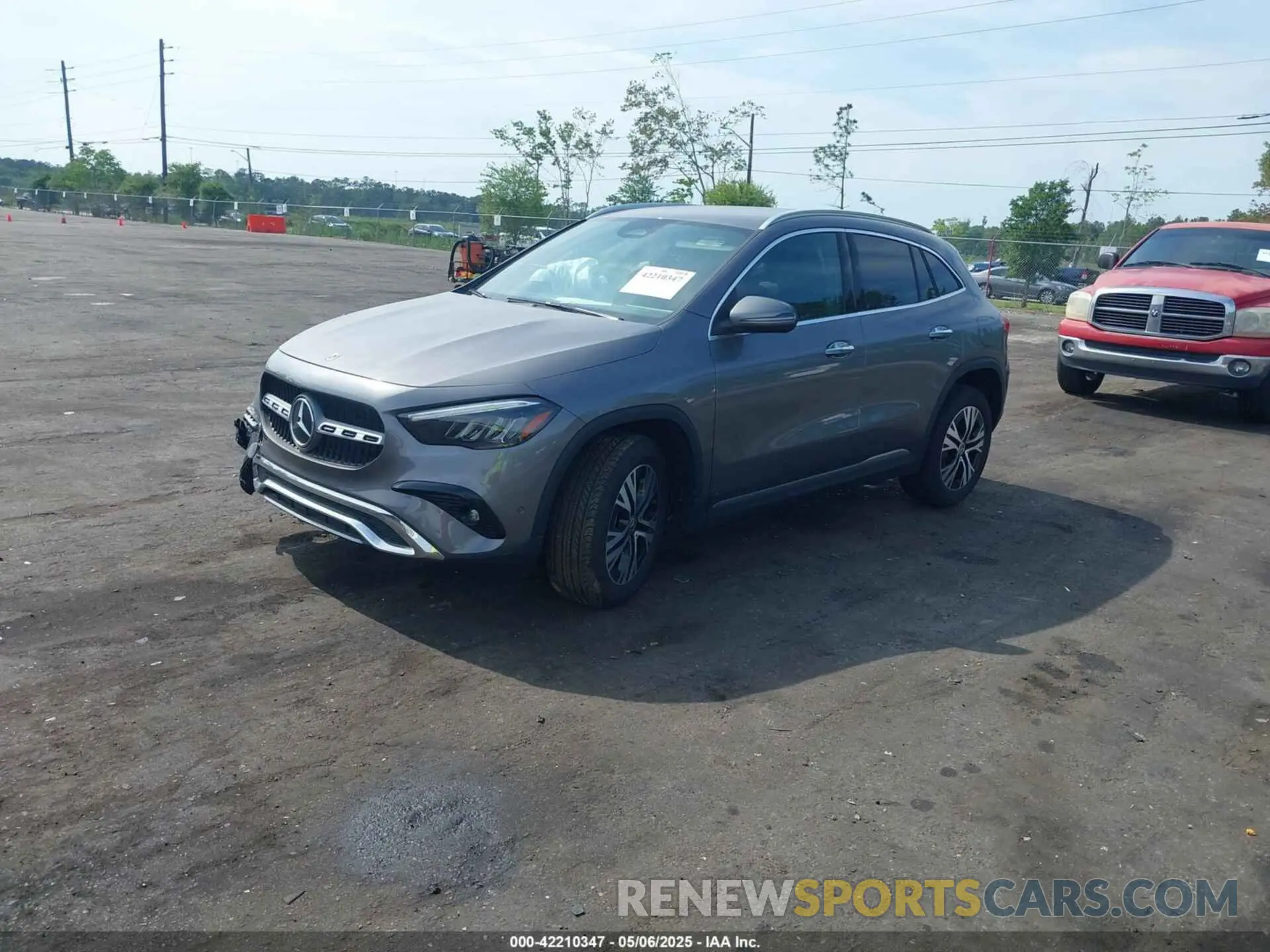 2 Photograph of a damaged car W1N4N4GB3SJ666101 MERCEDES-BENZ GLA 250 2025