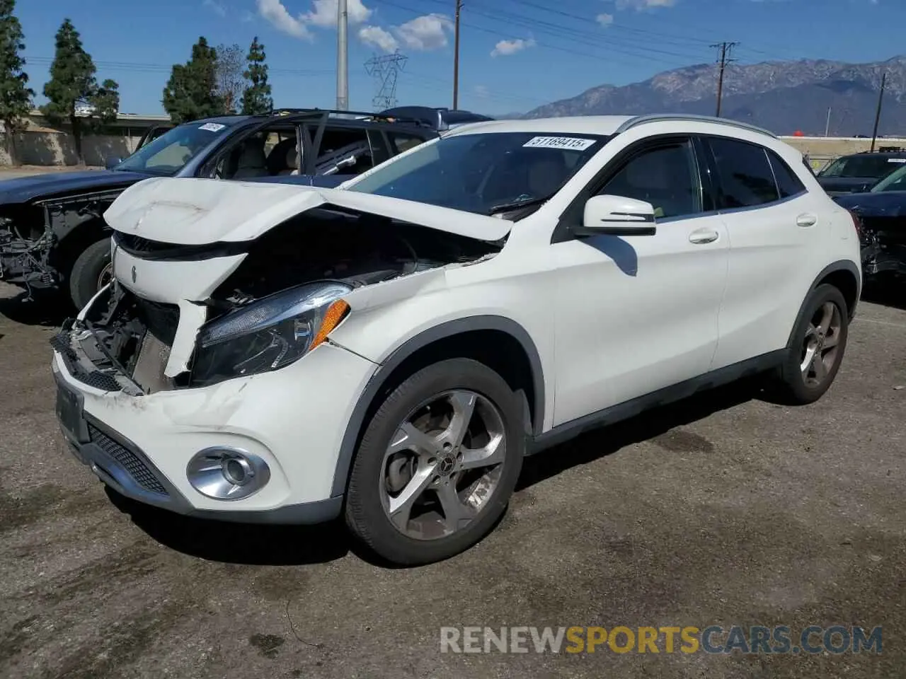 1 Photograph of a damaged car WDCTG4EB0KU008695 MERCEDES-BENZ GLA-CLASS 2019