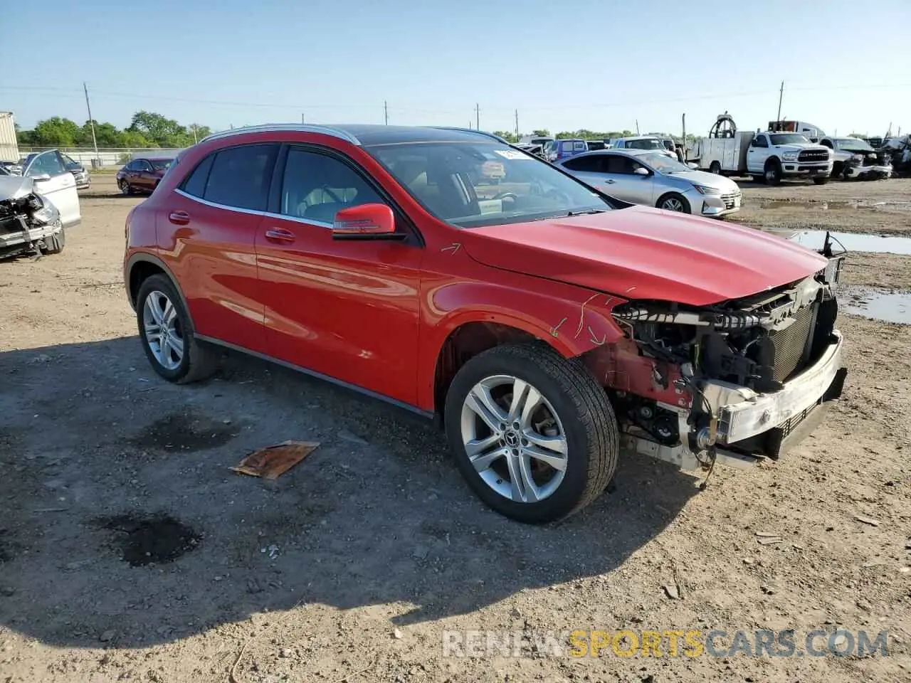 4 Photograph of a damaged car WDCTG4EB5KU007168 MERCEDES-BENZ GLA-CLASS 2019