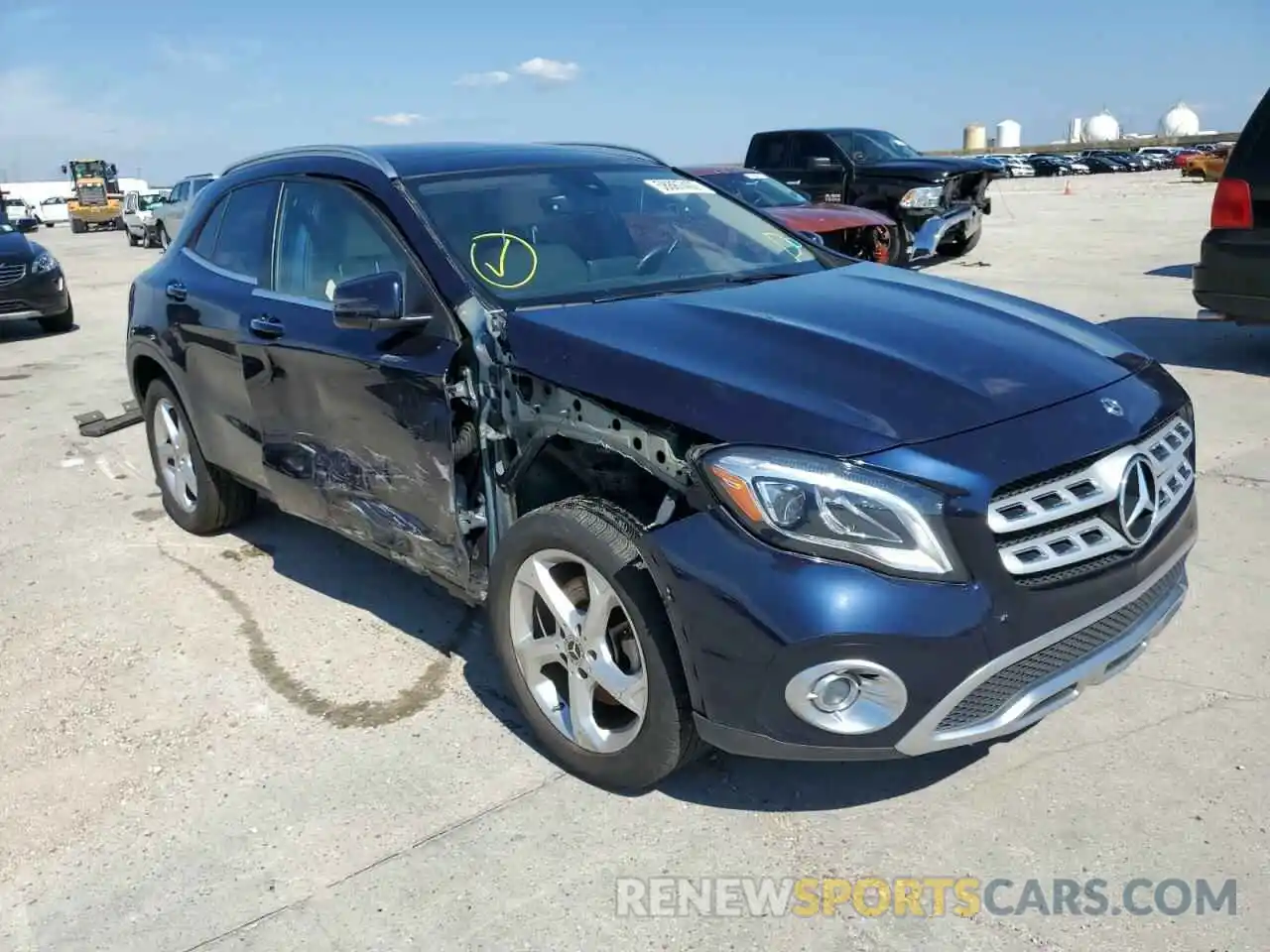 1 Photograph of a damaged car WDCTG4EB8KU000604 MERCEDES-BENZ GLA-CLASS 2019