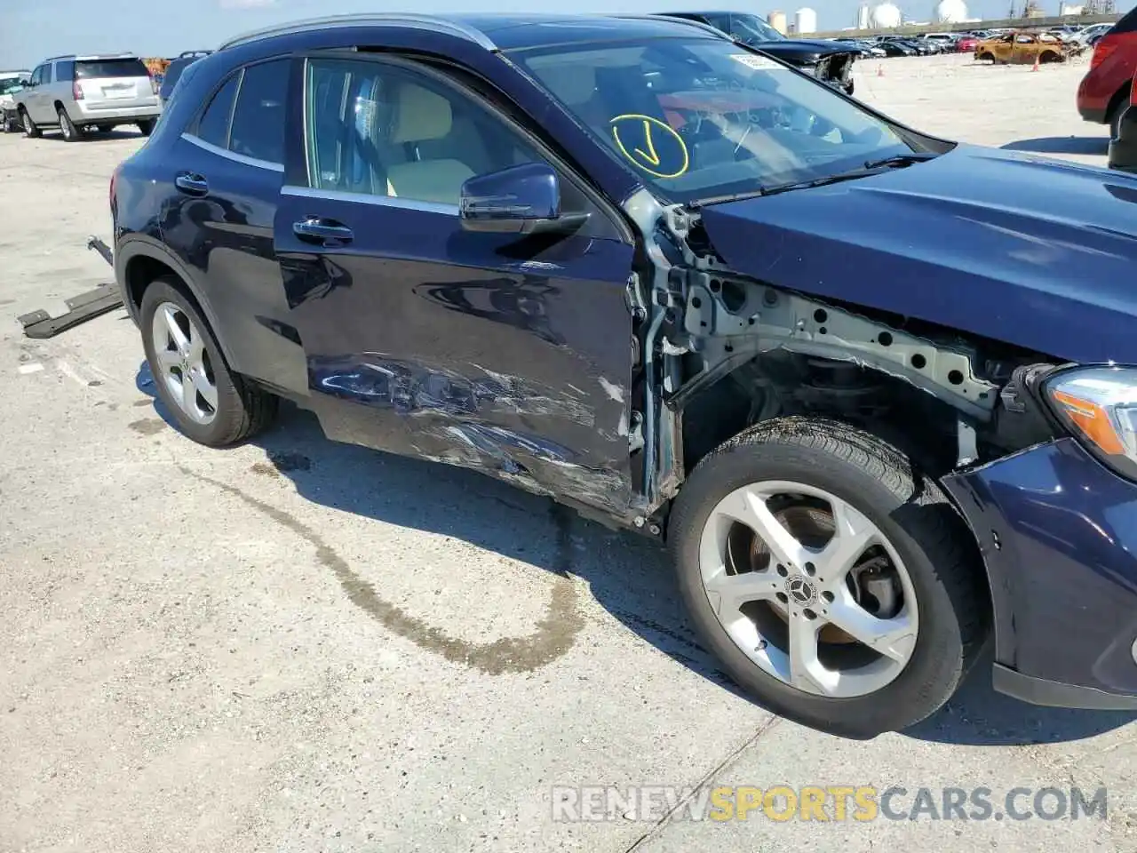 9 Photograph of a damaged car WDCTG4EB8KU000604 MERCEDES-BENZ GLA-CLASS 2019