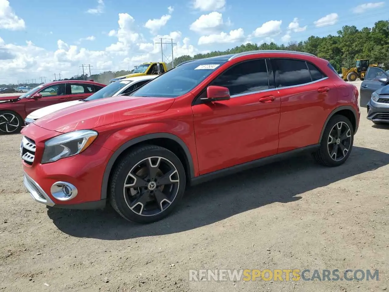 1 Photograph of a damaged car WDCTG4EB8KU012798 MERCEDES-BENZ GLA-CLASS 2019