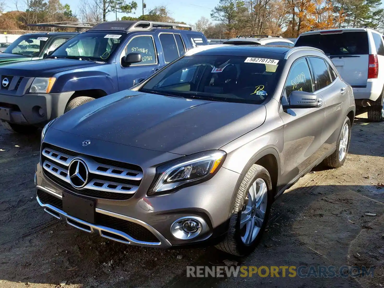 2 Photograph of a damaged car WDCTG4GB0KJ549678 MERCEDES-BENZ GLA-CLASS 2019