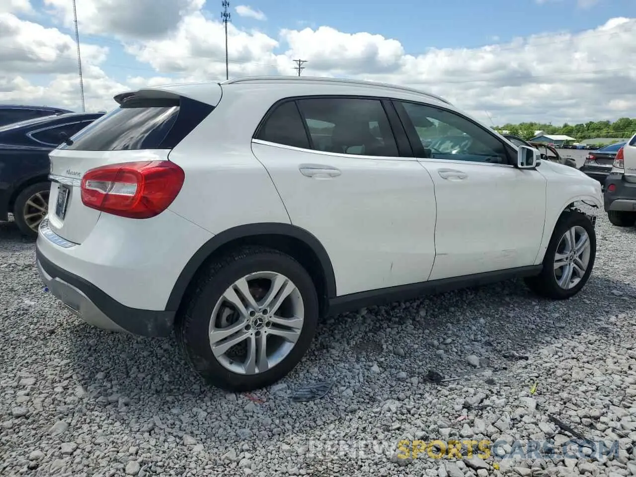 3 Photograph of a damaged car WDCTG4GB2KU015466 MERCEDES-BENZ GLA-CLASS 2019