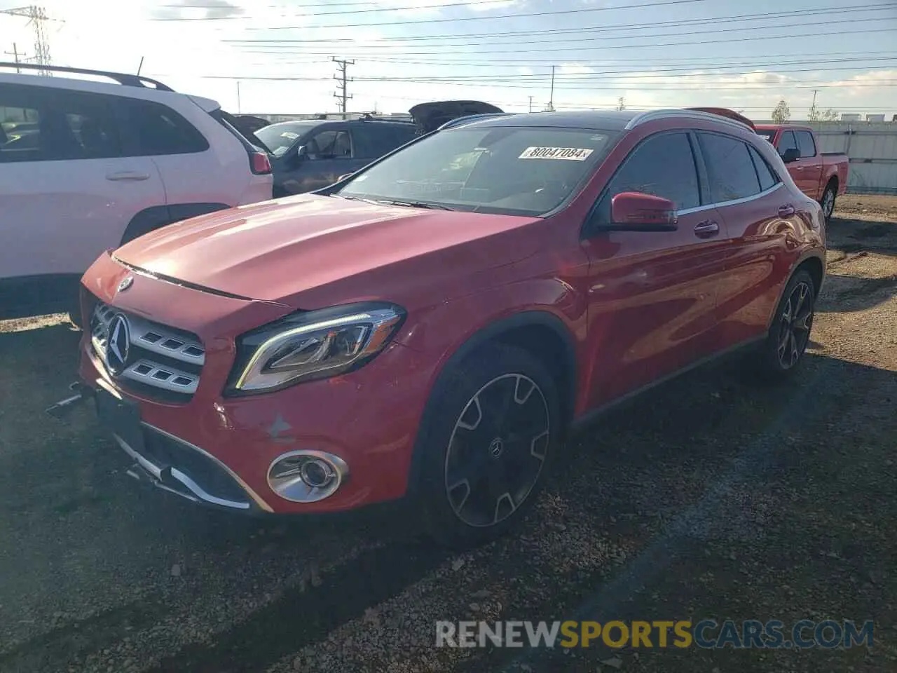 1 Photograph of a damaged car WDCTG4GB3KJ550145 MERCEDES-BENZ GLA-CLASS 2019