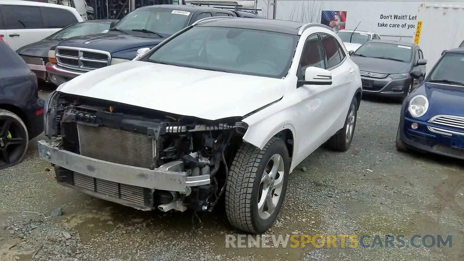 2 Photograph of a damaged car WDCTG4GB6KJ553802 MERCEDES-BENZ GLA-CLASS 2019