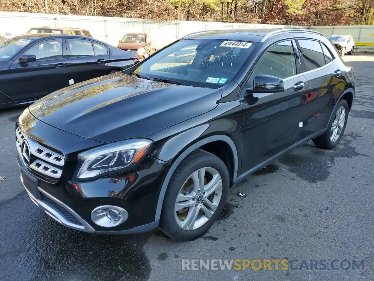 1 Photograph of a damaged car WDCTG4GB8KJ549086 MERCEDES-BENZ GLA-CLASS 2019