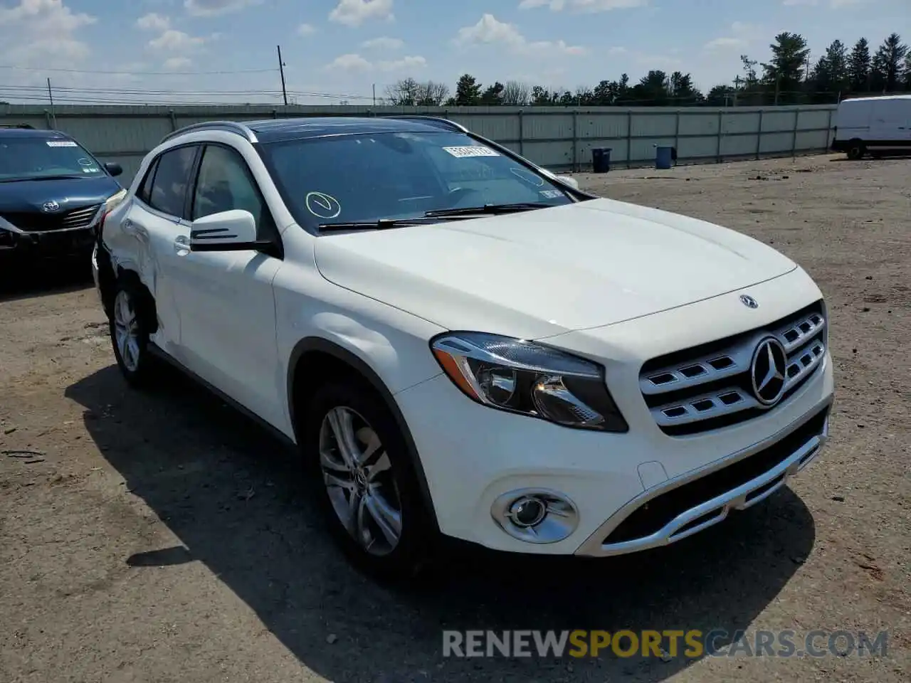 1 Photograph of a damaged car WDCTG4GBXKJ596538 MERCEDES-BENZ GLA-CLASS 2019