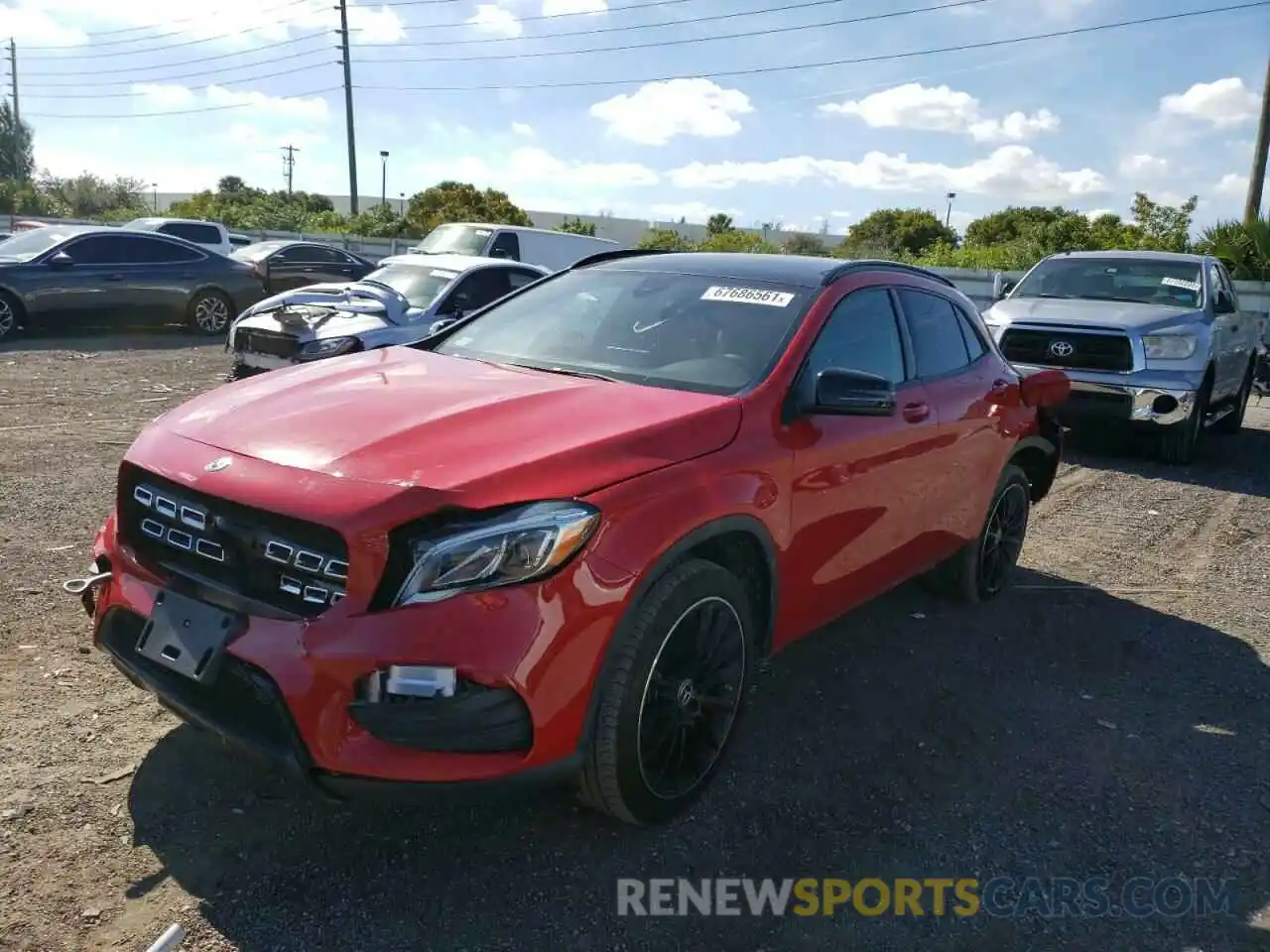 2 Photograph of a damaged car WDCTG4GB1LU021258 MERCEDES-BENZ GLA-CLASS 2020