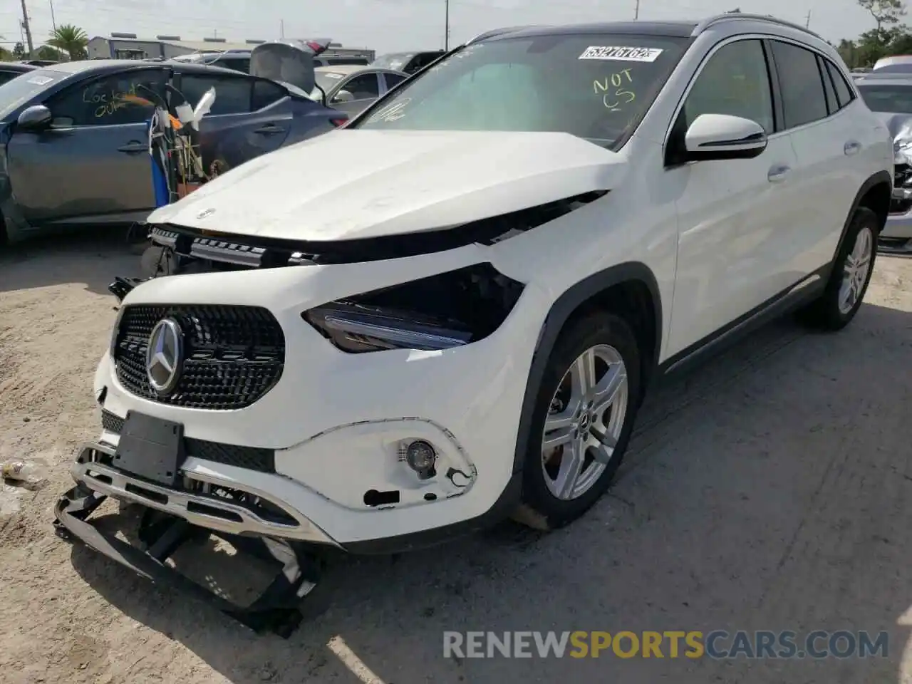 2 Photograph of a damaged car W1N4N4GB5MJ242146 MERCEDES-BENZ GLA-CLASS 2021