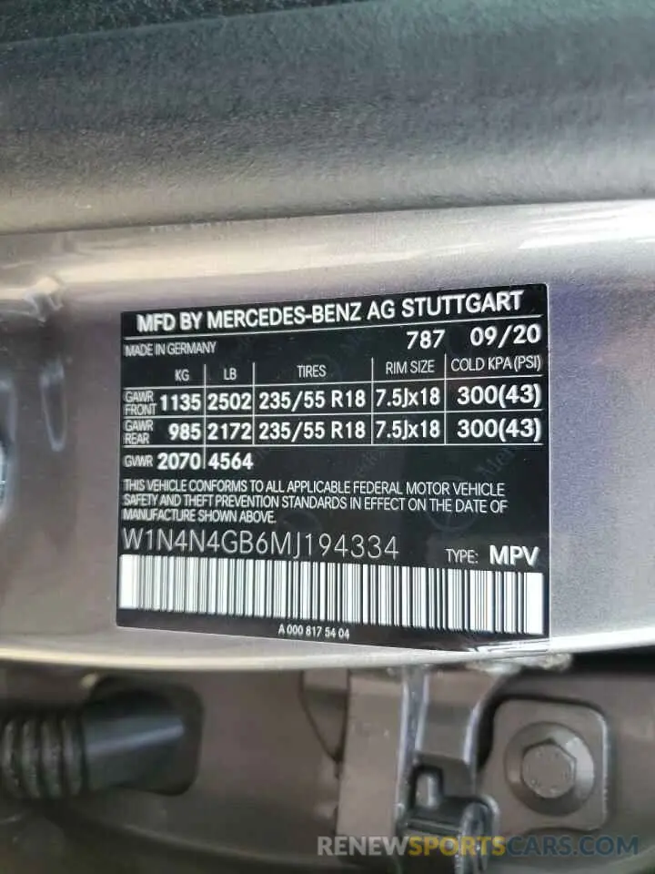13 Photograph of a damaged car W1N4N4GB6MJ194334 MERCEDES-BENZ GLA-CLASS 2021