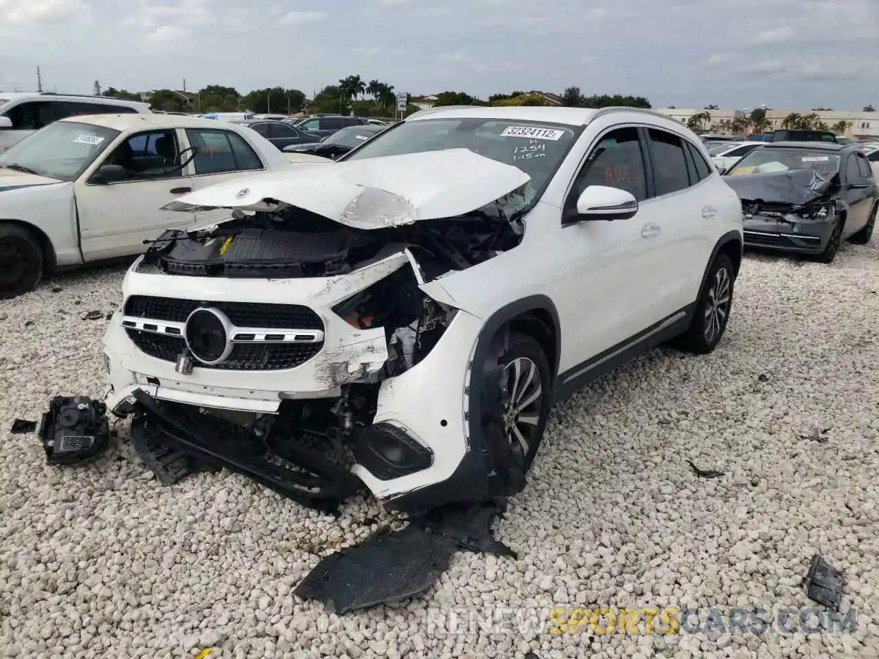 2 Photograph of a damaged car W1N4N4GB7MJ211254 MERCEDES-BENZ GLA-CLASS 2021