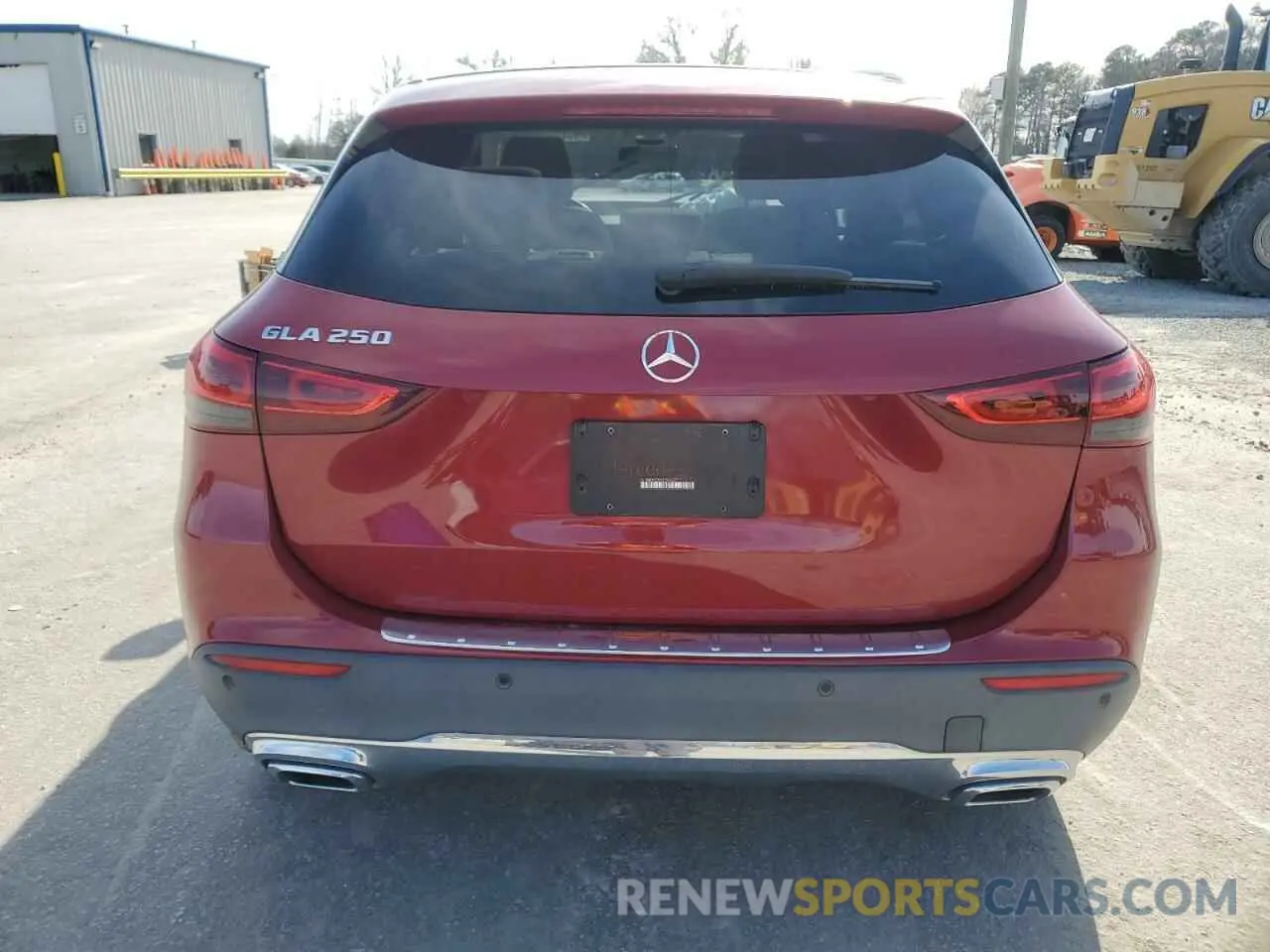 6 Photograph of a damaged car W1N4N4GB9MJ244837 MERCEDES-BENZ GLA-CLASS 2021
