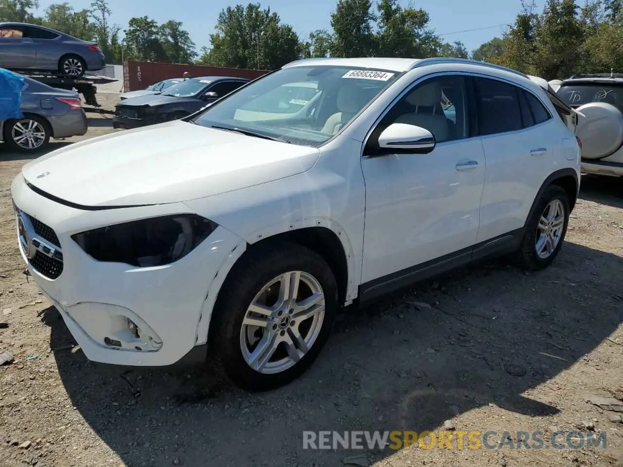 1 Photograph of a damaged car W1N4N4GBXMJ211510 MERCEDES-BENZ GLA-CLASS 2021