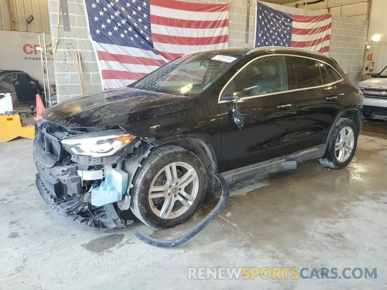 1 Photograph of a damaged car W1N4N4HB3MJ162987 MERCEDES-BENZ GLA-CLASS 2021