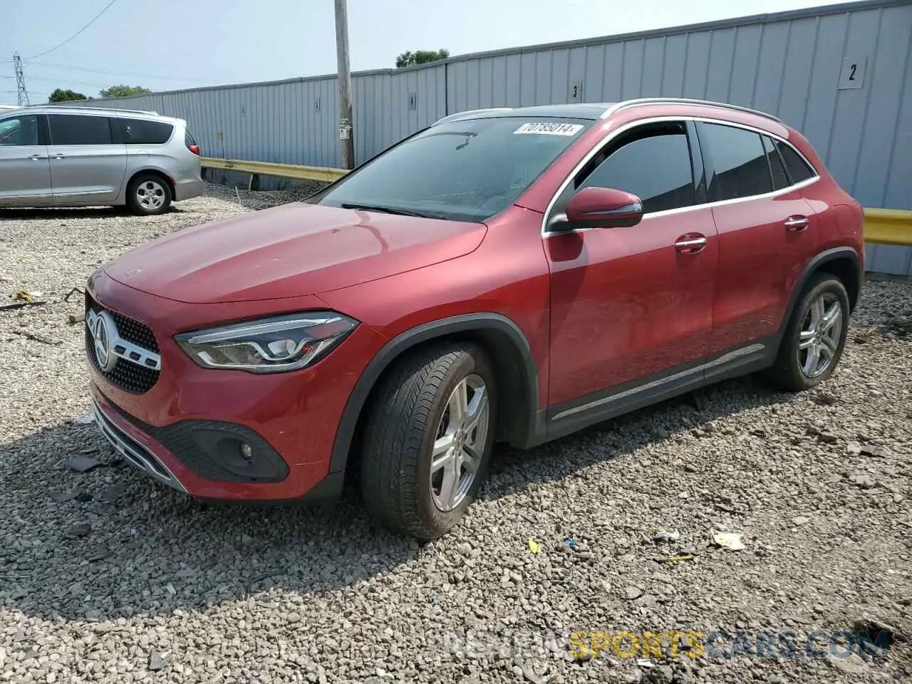 1 Photograph of a damaged car W1N4N4HB4MJ155966 MERCEDES-BENZ GLA-CLASS 2021