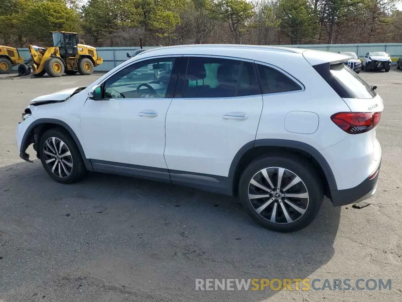 2 Photograph of a damaged car W1N4N4HB6MJ245474 MERCEDES-BENZ GLA-CLASS 2021