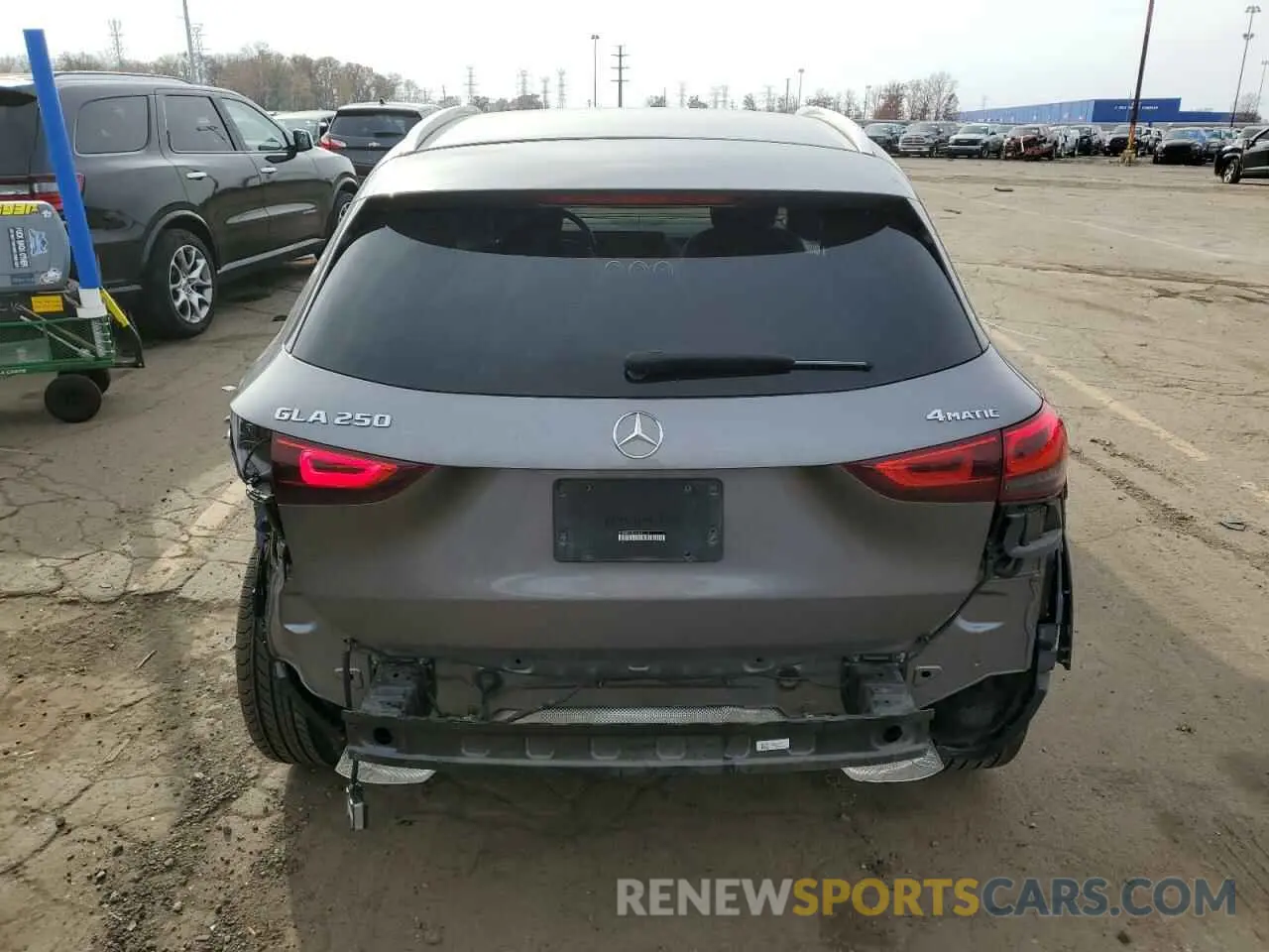 6 Photograph of a damaged car W1N4N4HBXMJ243114 MERCEDES-BENZ GLA-CLASS 2021