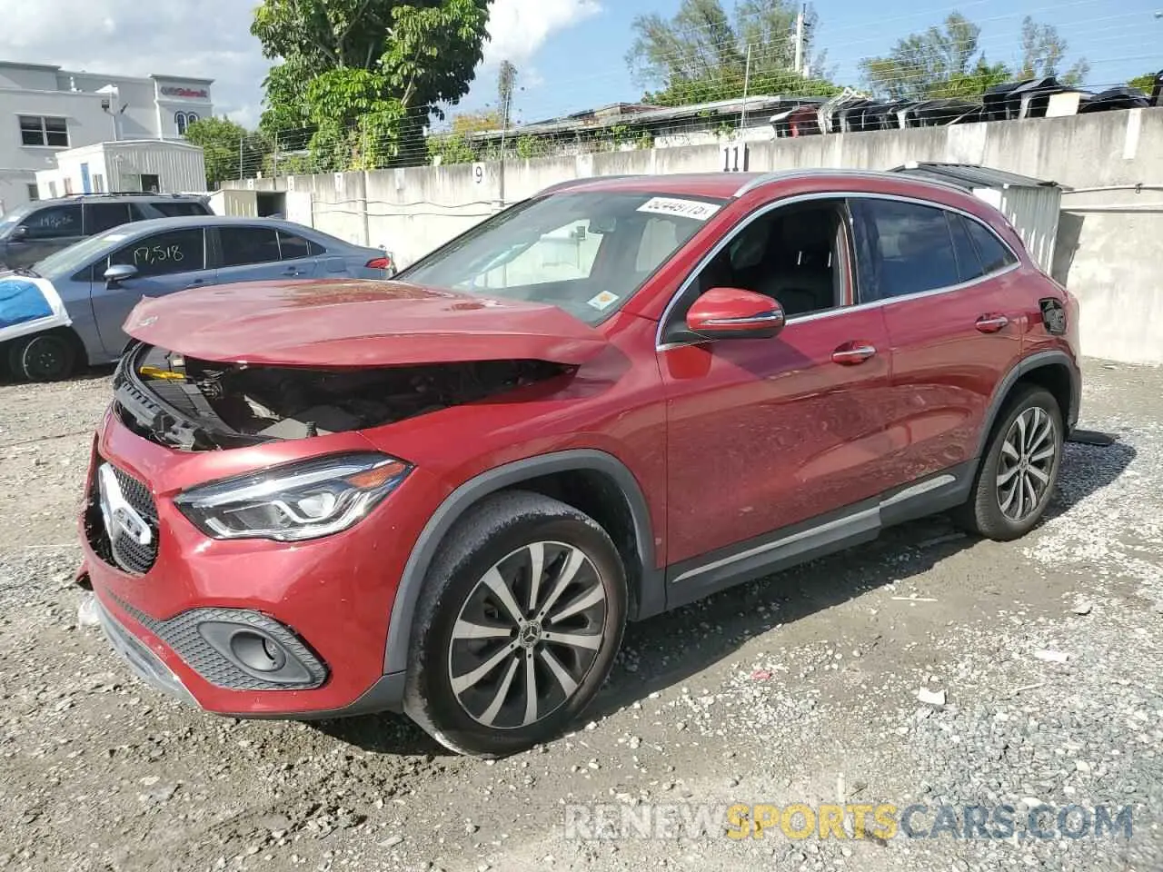 1 Photograph of a damaged car W1N4N4GB2NJ399828 MERCEDES-BENZ GLA-CLASS 2022
