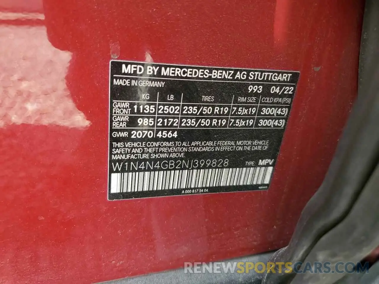 13 Photograph of a damaged car W1N4N4GB2NJ399828 MERCEDES-BENZ GLA-CLASS 2022