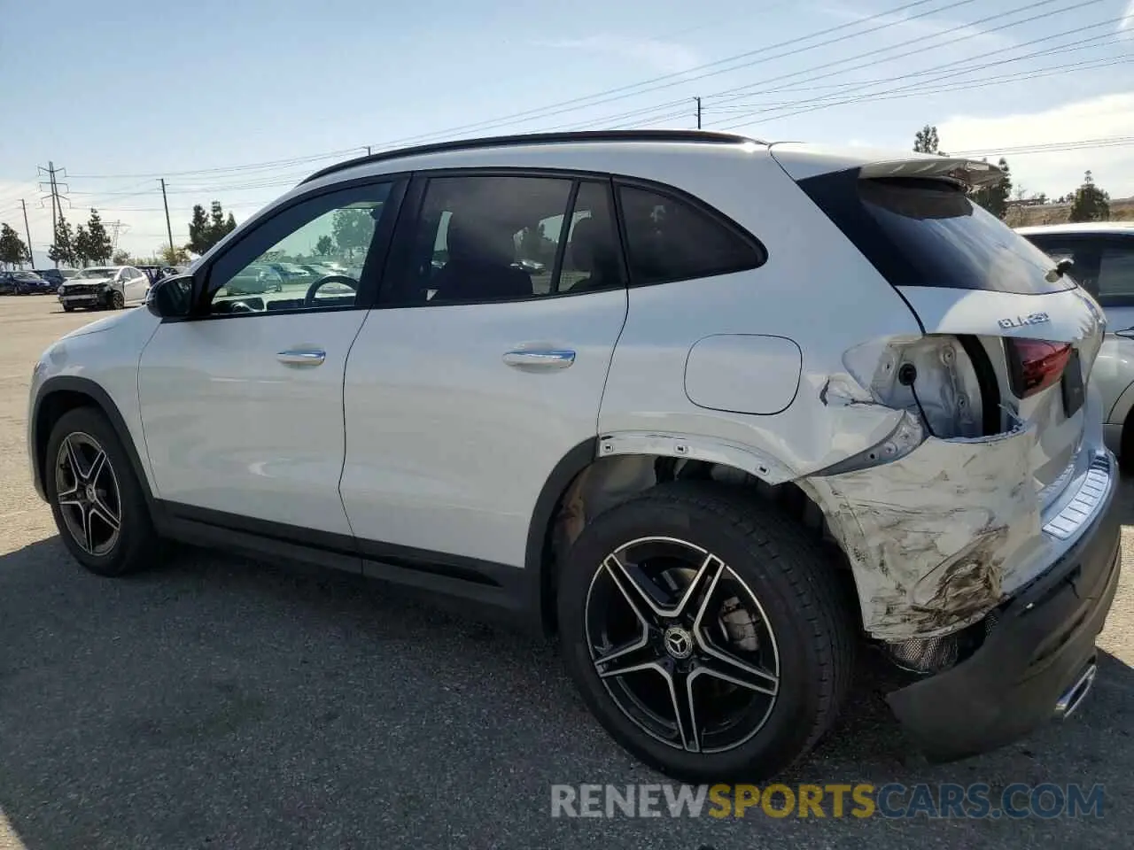 2 Photograph of a damaged car W1N4N4GB4NJ415754 MERCEDES-BENZ GLA-CLASS 2022