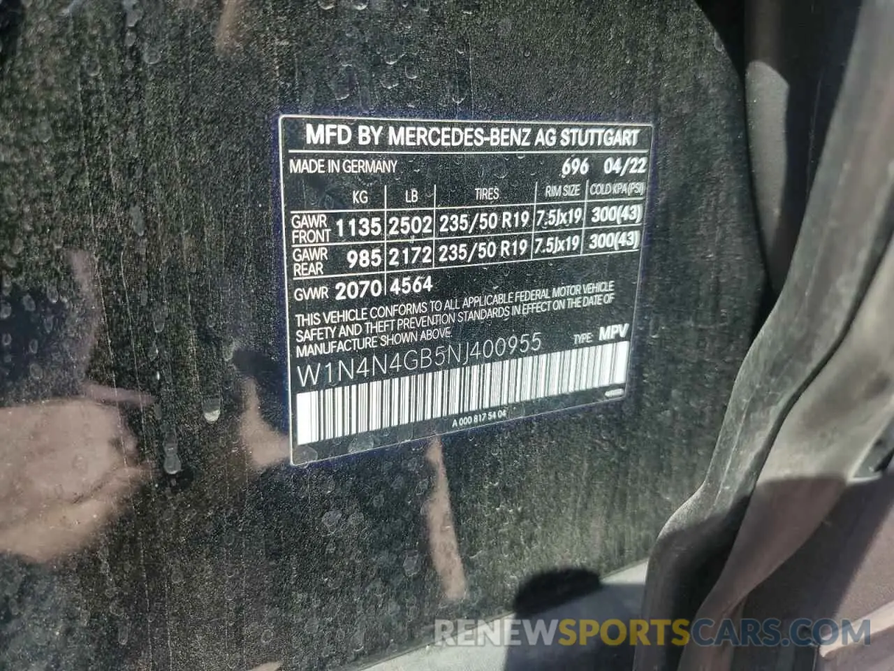 13 Photograph of a damaged car W1N4N4GB5NJ400955 MERCEDES-BENZ GLA-CLASS 2022