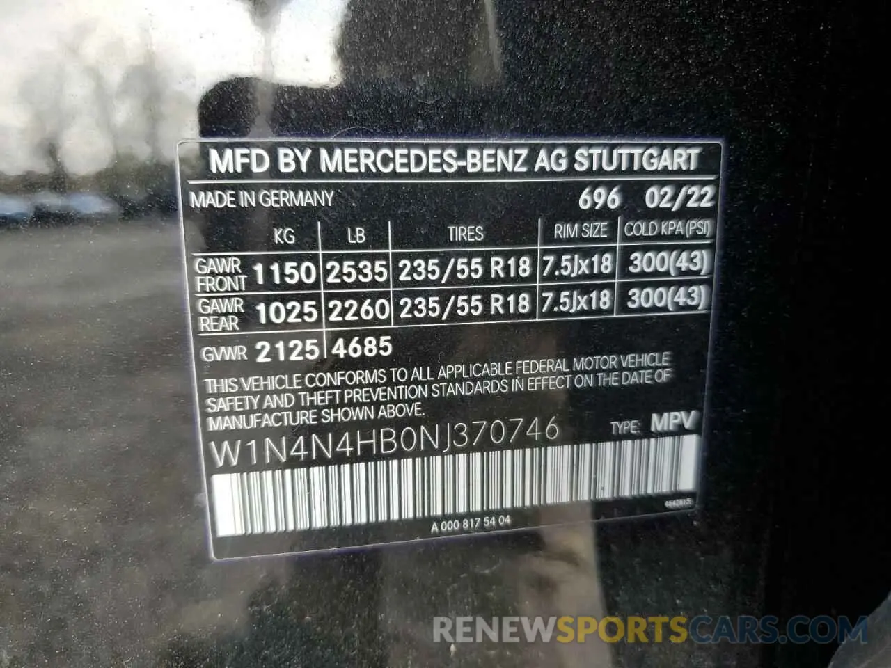 13 Photograph of a damaged car W1N4N4HB0NJ370746 MERCEDES-BENZ GLA-CLASS 2022
