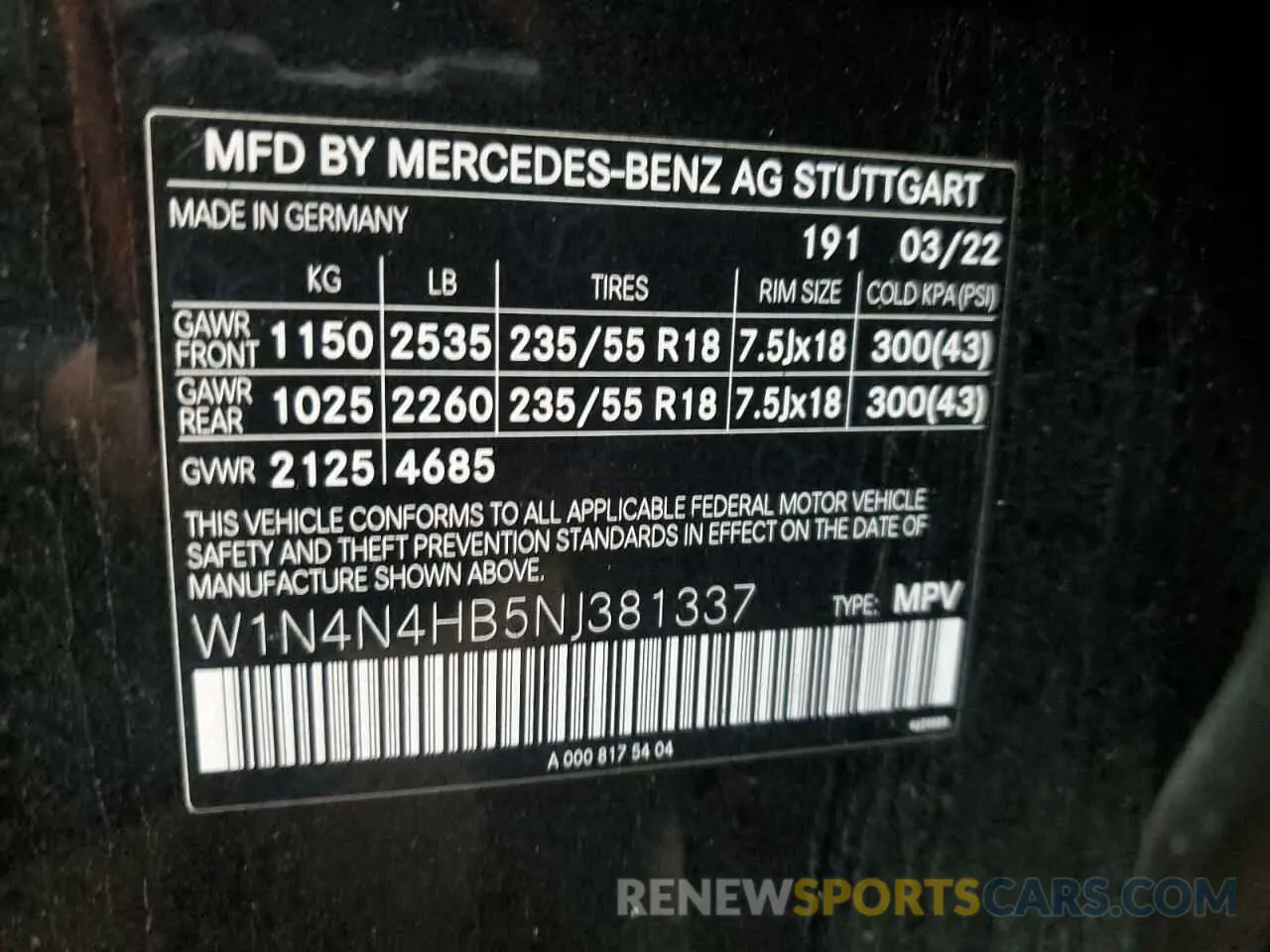 12 Photograph of a damaged car W1N4N4HB5NJ381337 MERCEDES-BENZ GLA-CLASS 2022