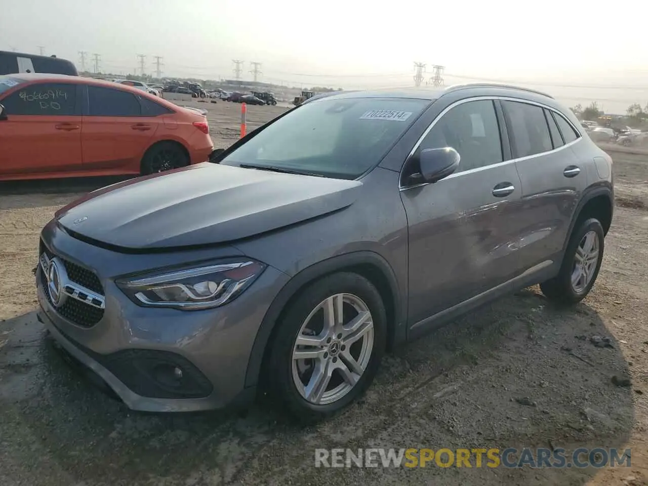 1 Photograph of a damaged car W1N4N4HB5NJ381905 MERCEDES-BENZ GLA-CLASS 2022