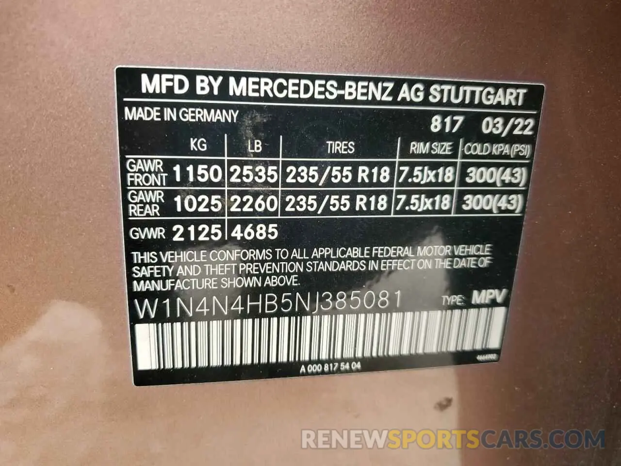 13 Photograph of a damaged car W1N4N4HB5NJ385081 MERCEDES-BENZ GLA-CLASS 2022
