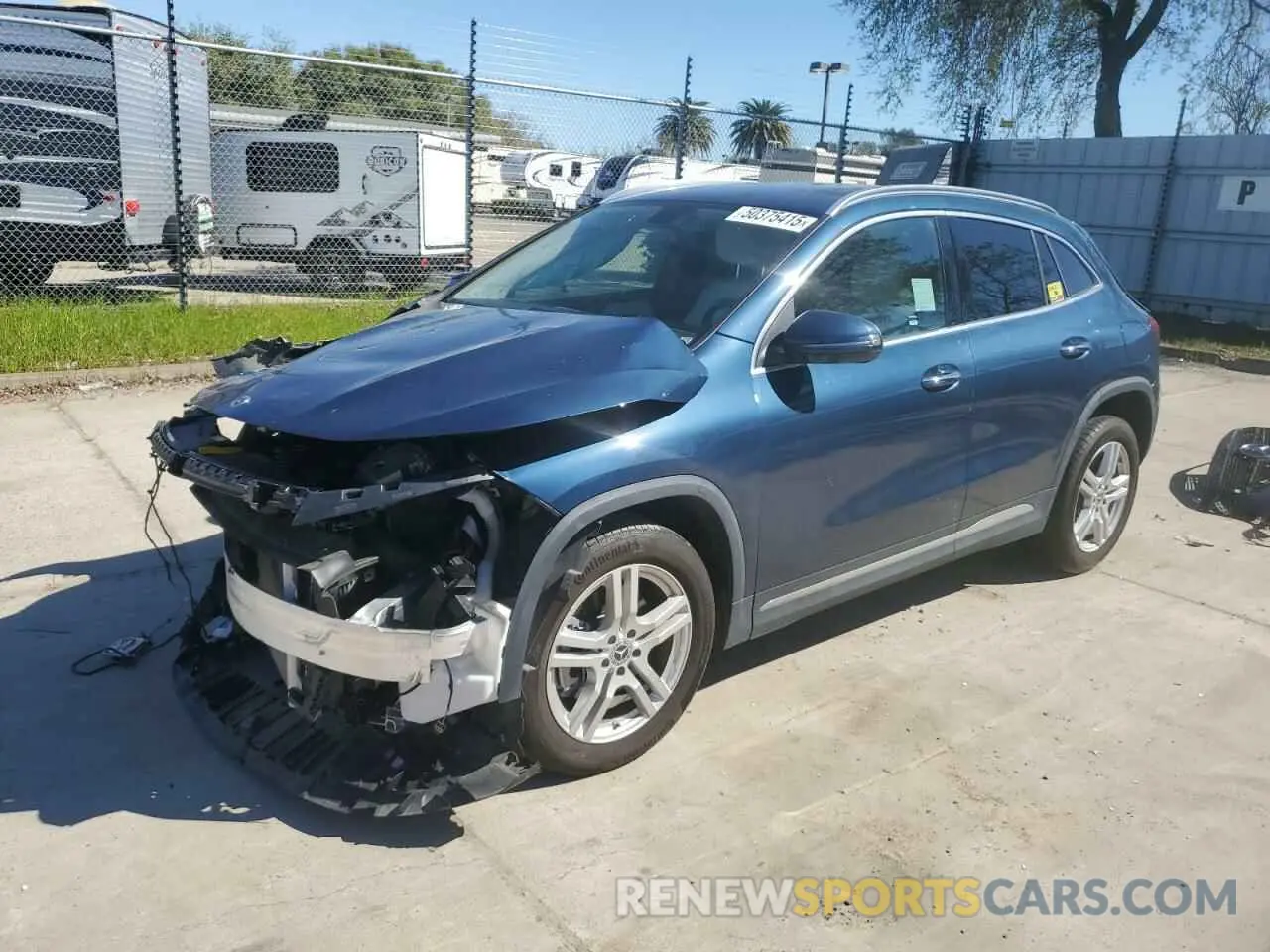 1 Photograph of a damaged car W1N4N4HB7NJ393859 MERCEDES-BENZ GLA-CLASS 2022
