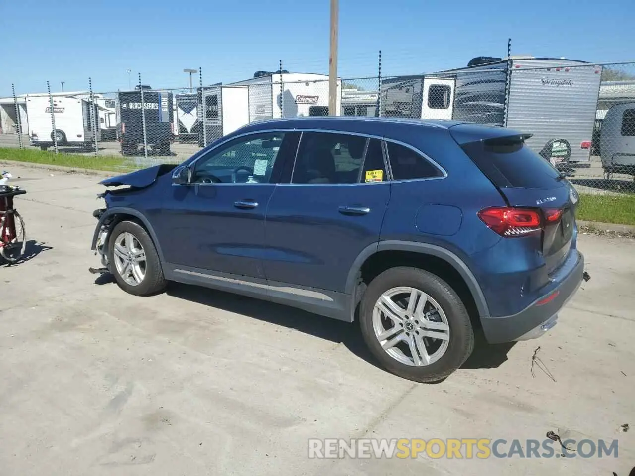 2 Photograph of a damaged car W1N4N4HB7NJ393859 MERCEDES-BENZ GLA-CLASS 2022