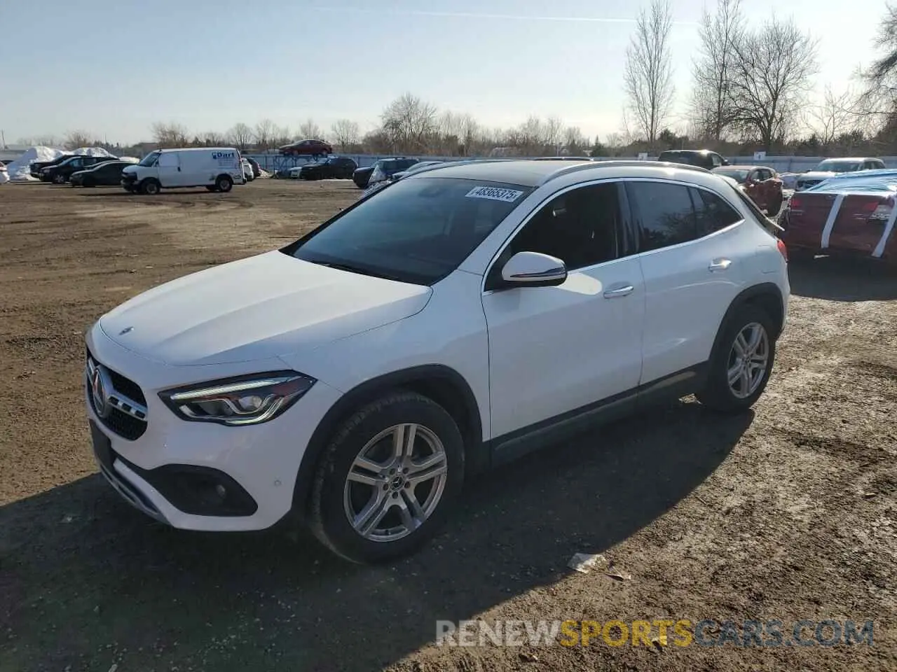 1 Photograph of a damaged car W1N4N4HB9NJ396536 MERCEDES-BENZ GLA-CLASS 2022