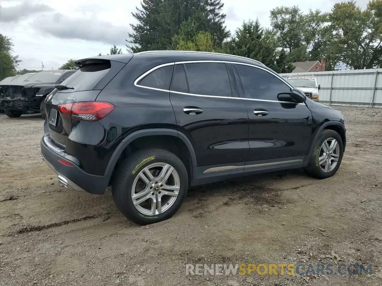 3 Photograph of a damaged car W1N4N4HBXNJ350083 MERCEDES-BENZ GLA-CLASS 2022