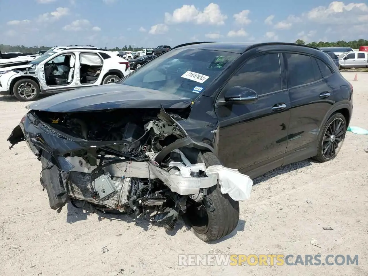 1 Photograph of a damaged car W1N4N5BB7NJ370953 MERCEDES-BENZ GLA-CLASS 2022