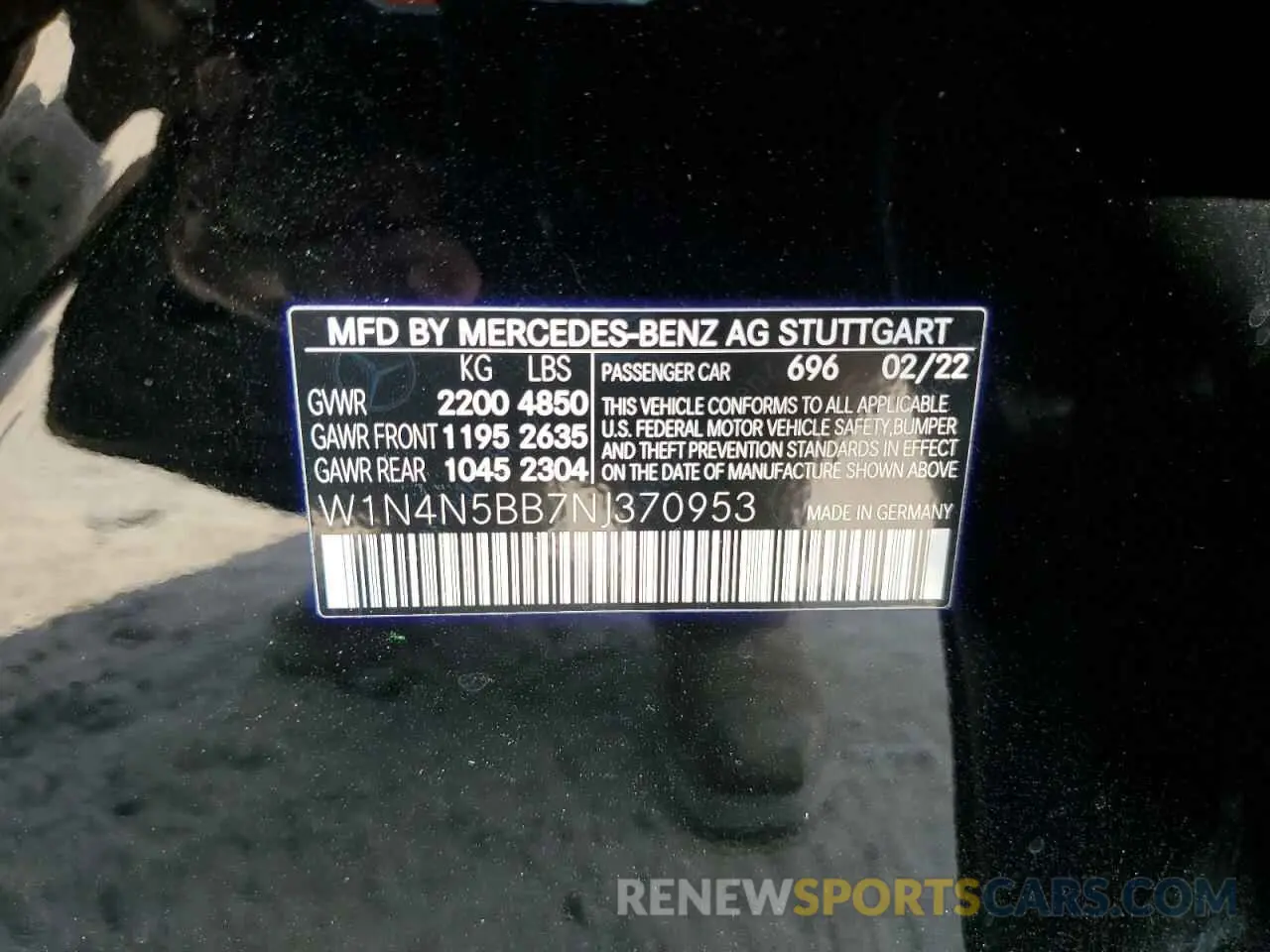 13 Photograph of a damaged car W1N4N5BB7NJ370953 MERCEDES-BENZ GLA-CLASS 2022