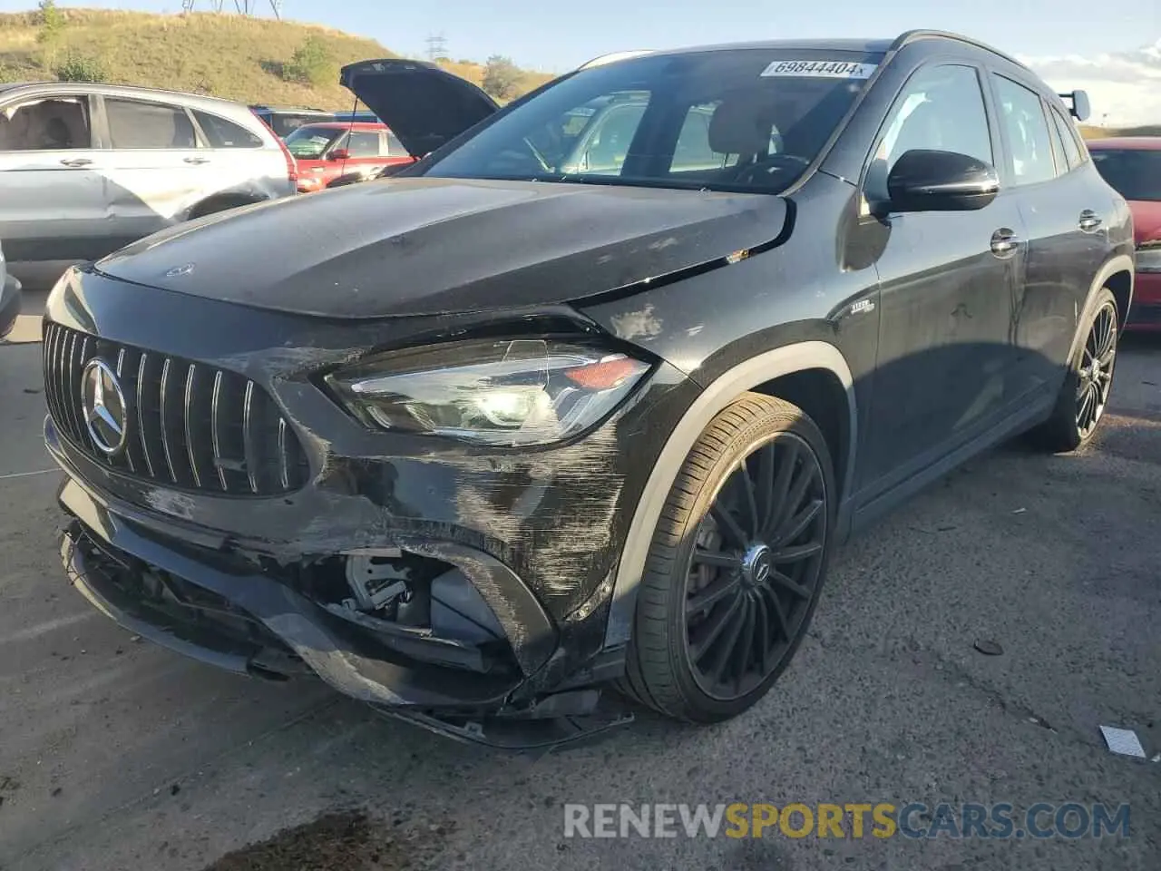 1 Photograph of a damaged car W1N4N5BB9NJ383493 MERCEDES-BENZ GLA-CLASS 2022