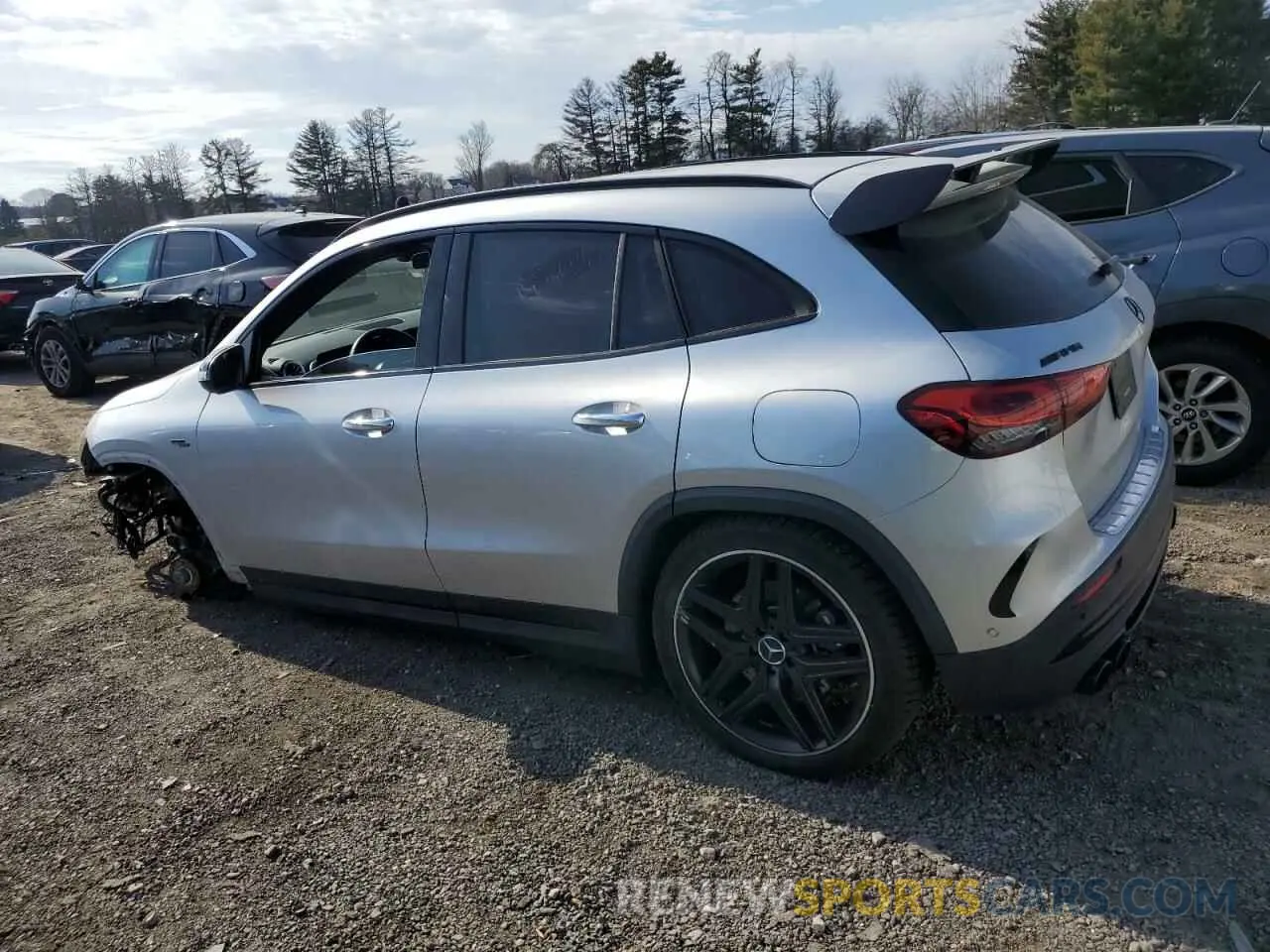 2 Photograph of a damaged car W1N4N5DB2NJ381369 MERCEDES-BENZ GLA-CLASS 2022