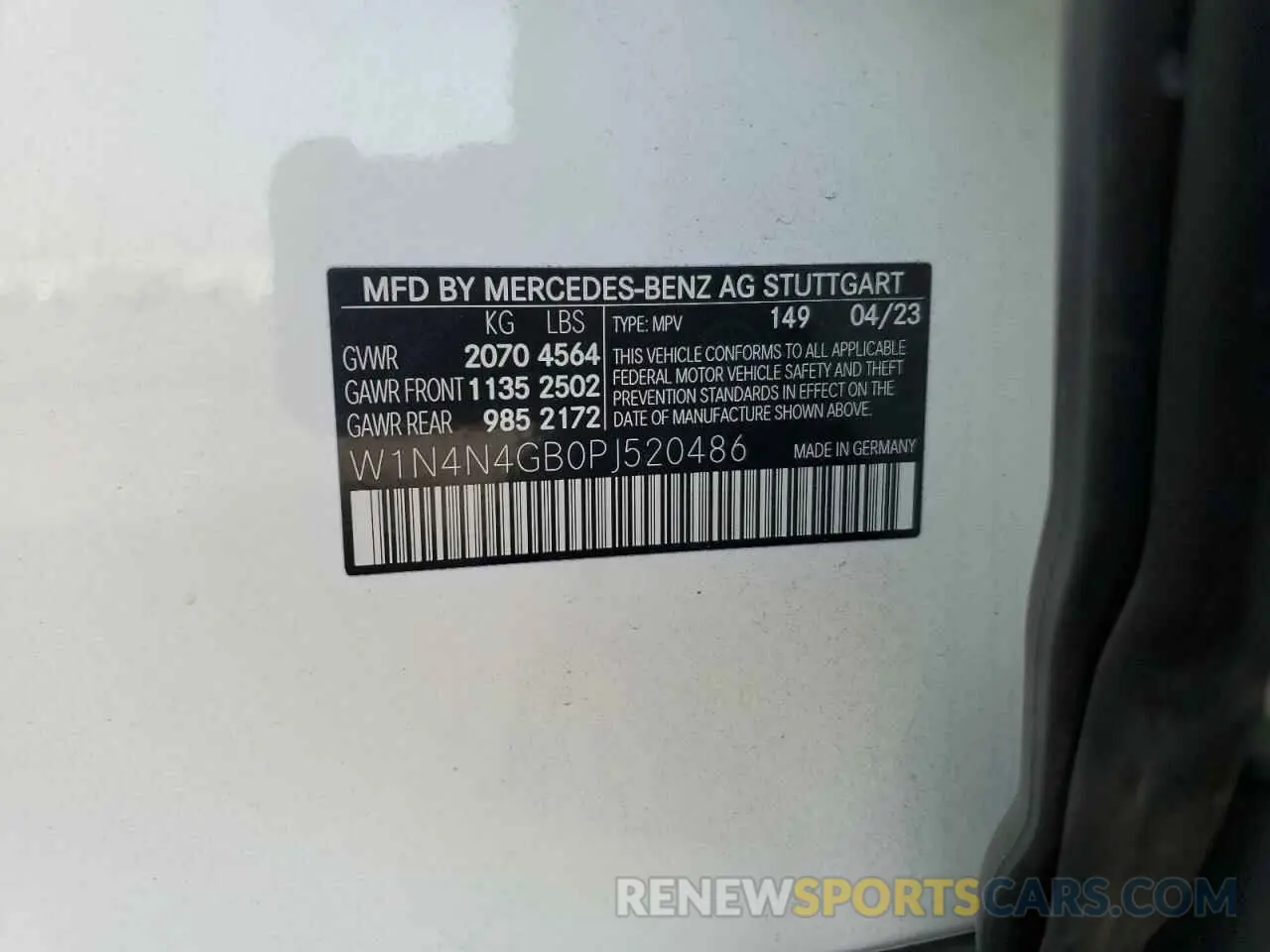 12 Photograph of a damaged car W1N4N4GB0PJ520486 MERCEDES-BENZ GLA-CLASS 2023