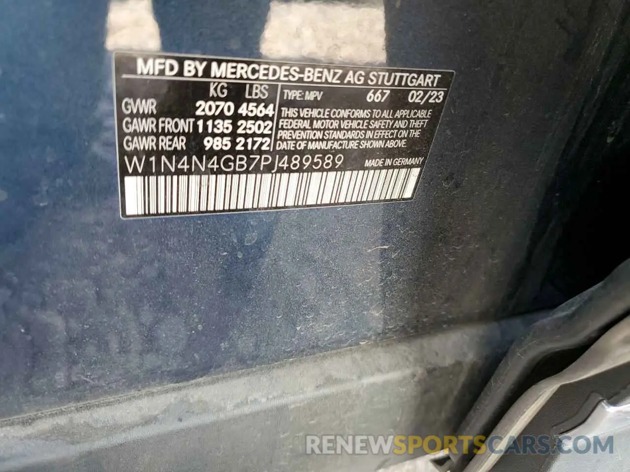 13 Photograph of a damaged car W1N4N4GB7PJ489589 MERCEDES-BENZ GLA-CLASS 2023