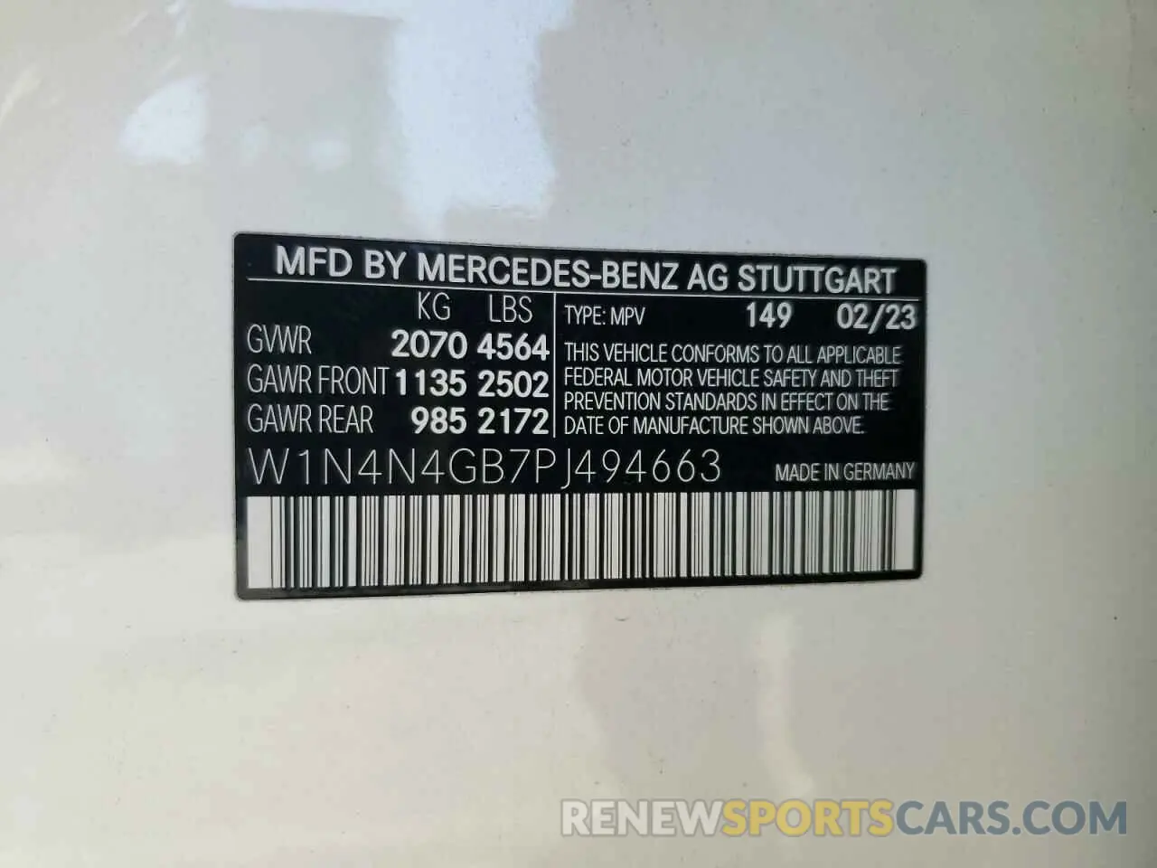 13 Photograph of a damaged car W1N4N4GB7PJ494663 MERCEDES-BENZ GLA-CLASS 2023