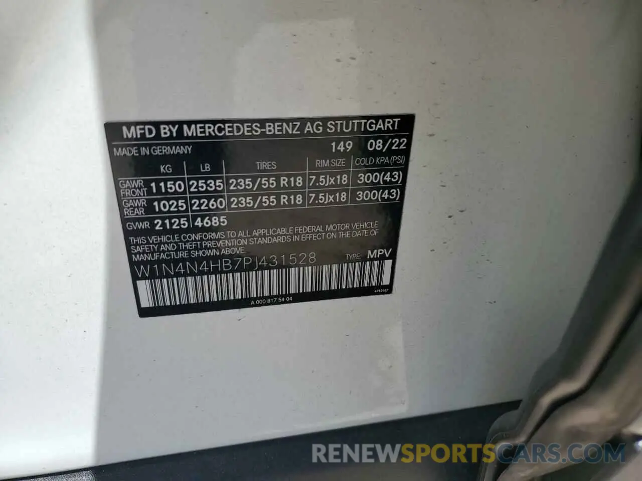 14 Photograph of a damaged car W1N4N4HB7PJ431528 MERCEDES-BENZ GLA-CLASS 2023
