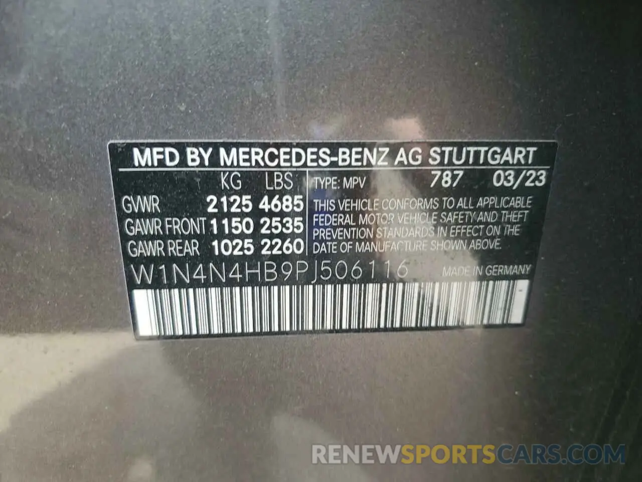 14 Photograph of a damaged car W1N4N4HB9PJ506116 MERCEDES-BENZ GLA-CLASS 2023