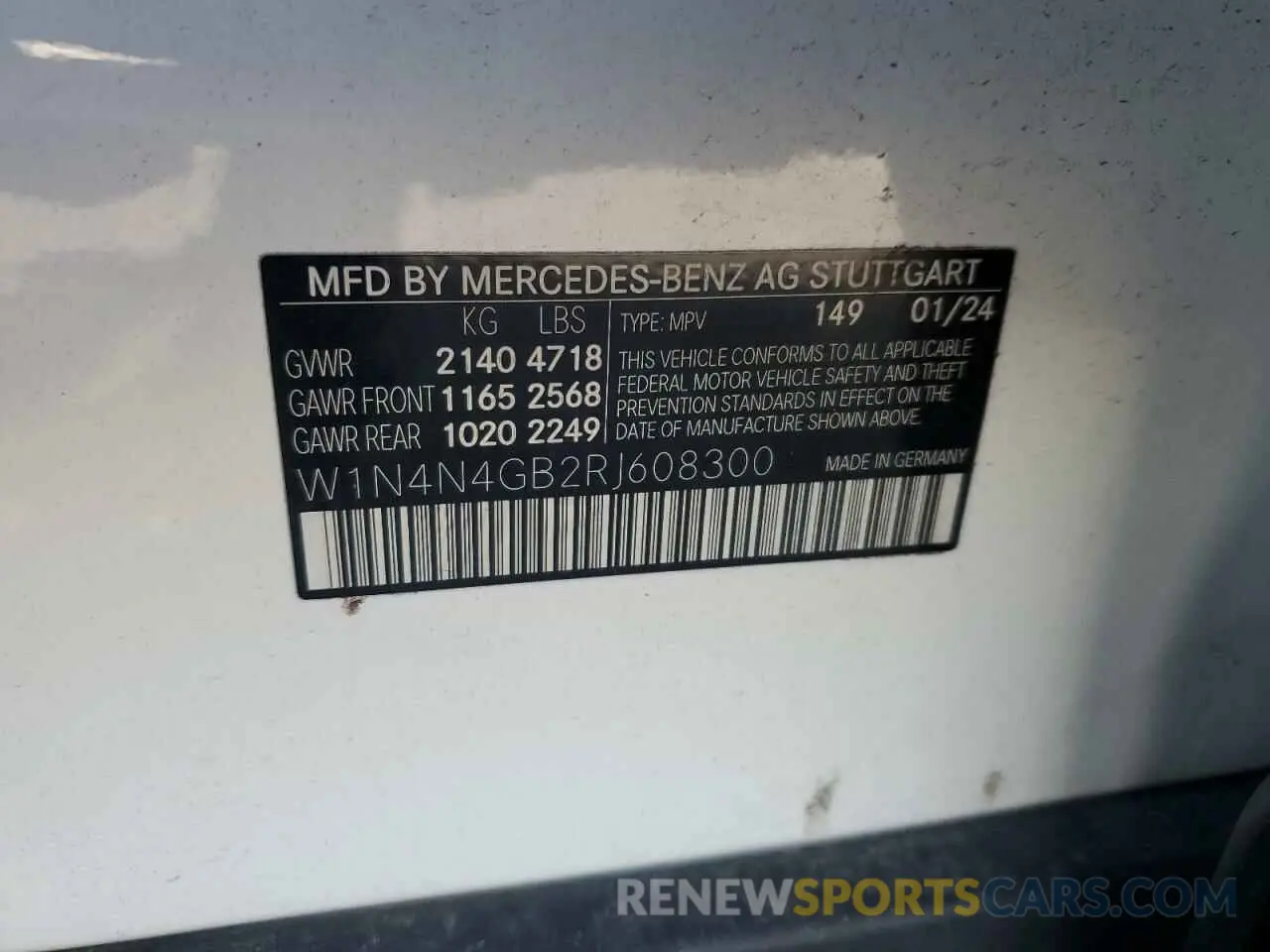 13 Photograph of a damaged car W1N4N4GB2RJ608300 MERCEDES-BENZ GLA-CLASS 2024
