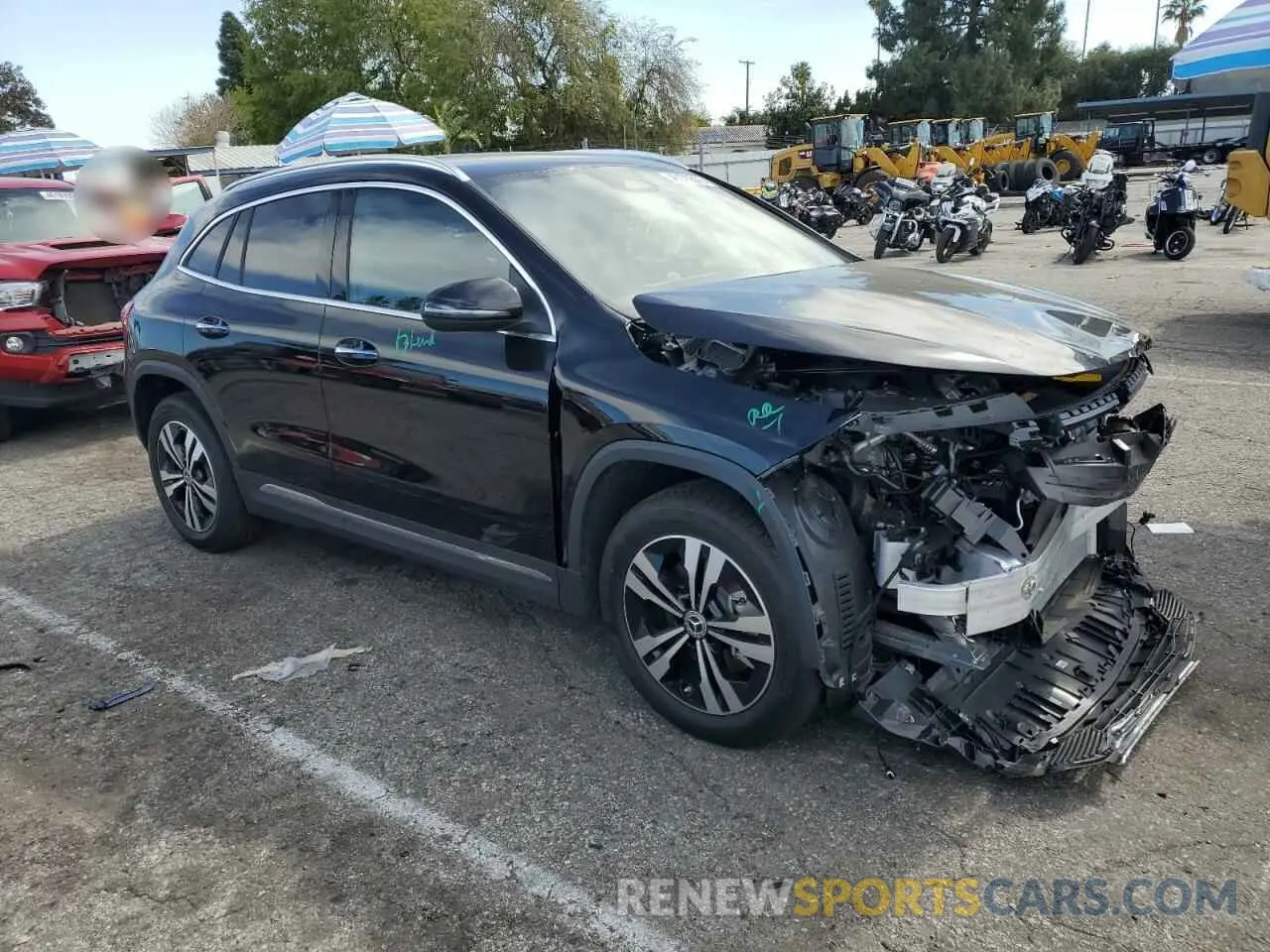 4 Photograph of a damaged car W1N4N4GB0SJ680263 MERCEDES-BENZ GLA-CLASS 2025